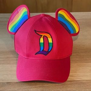Disney ears baseball cap. Rainbow. Used once.